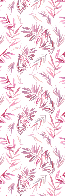 Modern roller blind Pink leaves