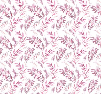Modern roller blind Pink leaves