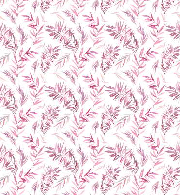 Modern roller blind Pink leaves