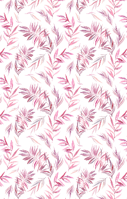 Roller blind pink leaves pattern