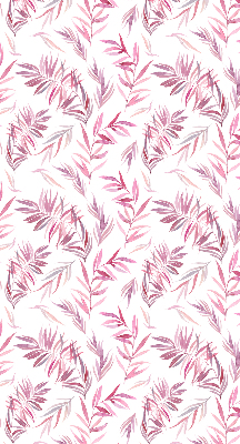 Modern roller blind Pink leaves