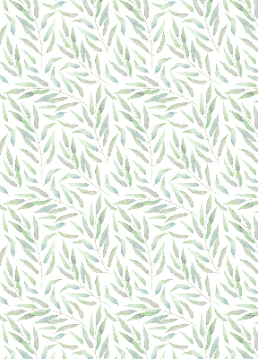 Fabric roller blind Green leaves