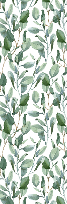 Modern roller blind Leaves on the twigs