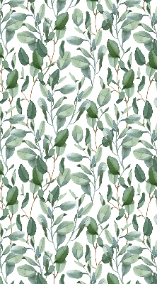 Modern roller blind Leaves on the twigs