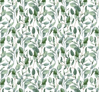 Modern roller blind Leaves on the twigs