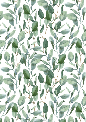 Modern roller blind Leaves on the twigs