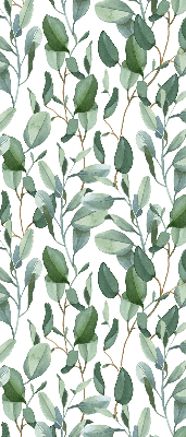 Modern roller blind Leaves on the twigs
