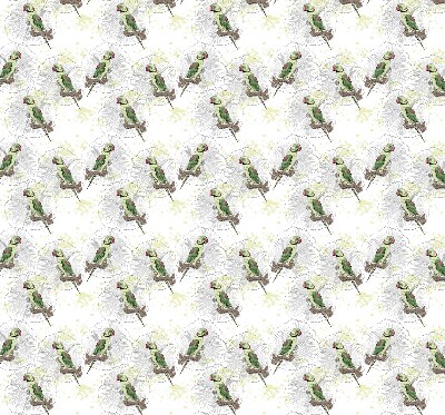Roller blind for large window Parrots on a branch
