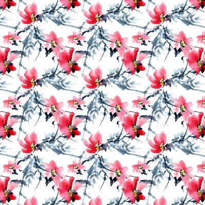 Fabric roller blind Flowers