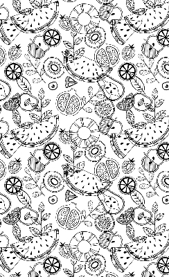 Modern roller blind Drawn fruits