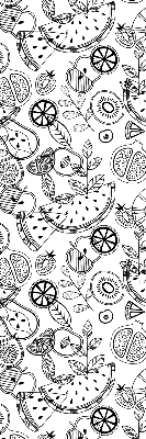Modern roller blind Drawn fruits