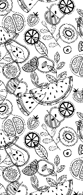 Modern roller blind Drawn fruits