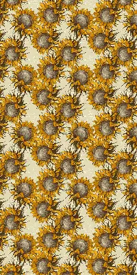 Sunflower roller blind for large windows