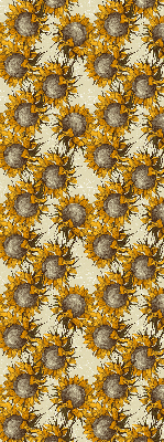 Roller blind for large window Sunflower