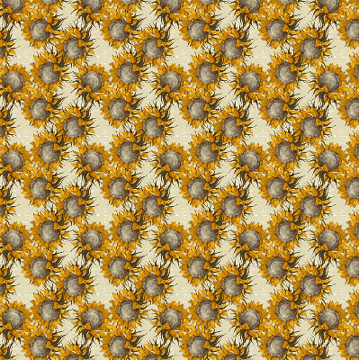 Sunflower roller blind for large windows
