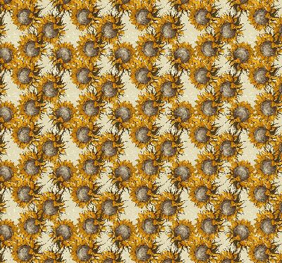 Roller blind for large window Sunflower