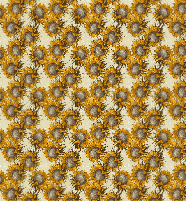 Sunflower roller blind for large windows