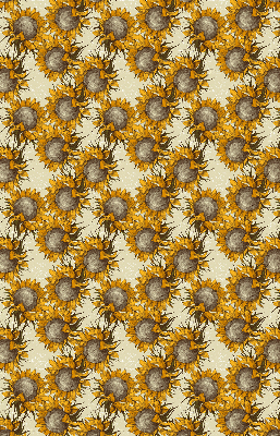 Sunflower roller blind for large windows