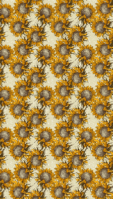 Sunflower roller blind for large windows