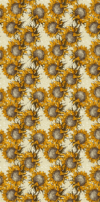 Roller blind for large window Sunflower