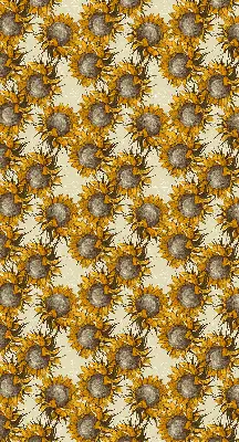 Sunflower roller blind for large windows