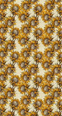 Roller blind for large window Sunflower