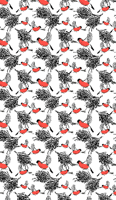 Fabric roller blind Bullfinch birds