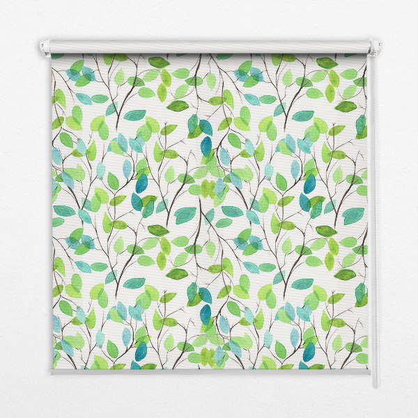 Roller blind for large window Twigs
