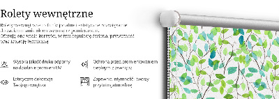 Roller blind for large window Twigs