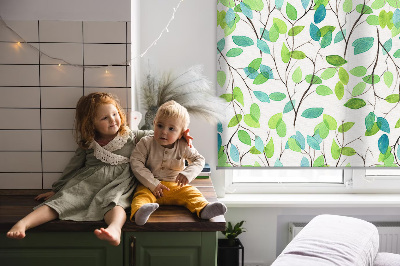 Roller blind for large window Twigs