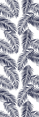 Fabric roller blind with fern leaves pattern