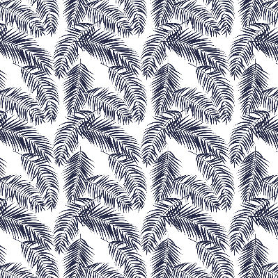 Fabric roller blind Fern leaves