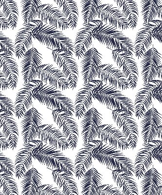 Fabric roller blind Fern leaves