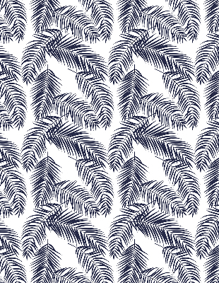 Fabric roller blind Fern leaves