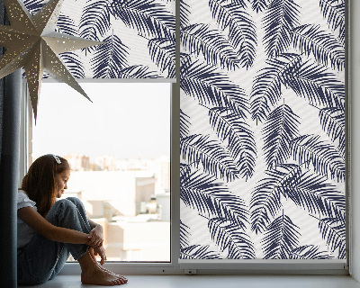 Fabric roller blind Fern leaves