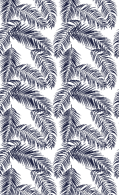 Fabric roller blind with fern leaves pattern