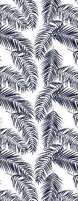 Fabric roller blind with fern leaves pattern