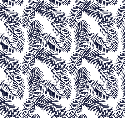 Fabric roller blind Fern leaves