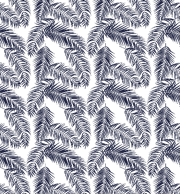 Fabric roller blind Fern leaves