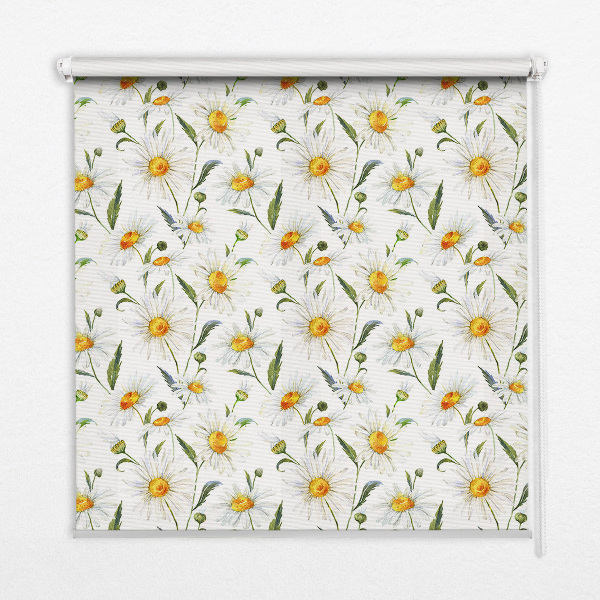 Modern roller blind Daisies