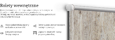 Roller blind for large window Light wood
