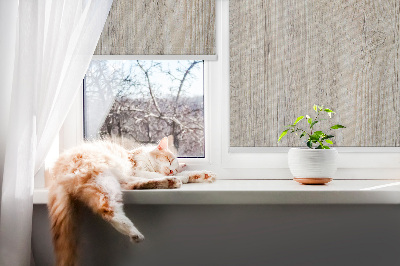 Roller blind for large window Light wood