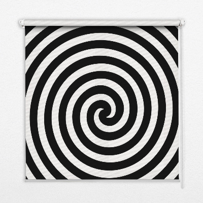Roller blind for large window Hypnotizing circle
