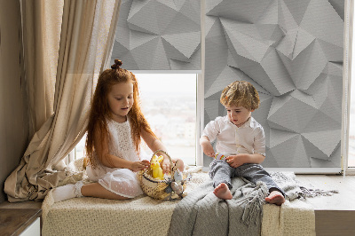 Fabric roller blind 3D paper wall