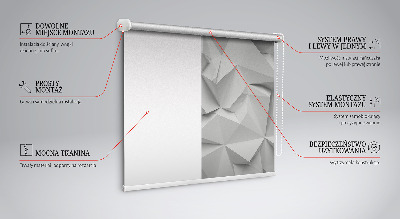 Fabric roller blind 3D paper wall