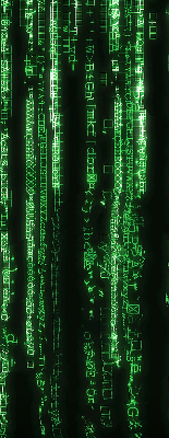 Modern roller blind Green ciphers