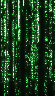 Modern roller blind green ciphers pattern