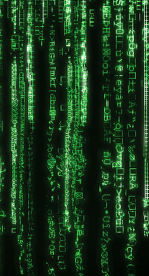 Modern roller blind Green ciphers