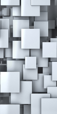 Fabric roller blind Gray 3D Squares
