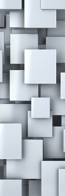 Fabric roller blind Gray 3D Squares